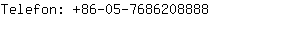 Telefon: 86-05-768620....