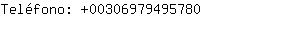 Teléfono: 0030697949....