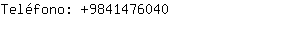 Teléfono: 984147....