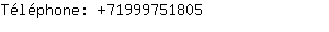 Téléphone: 7199975....