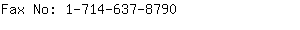 Fax No: 1-714-637-....