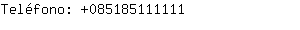 Telfono: 08518511....