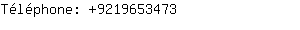 Téléphone: 921965....