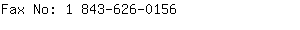 Fax No: 1 843-626-....