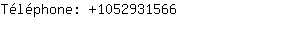 Téléphone: 105293....