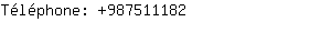Téléphone: 98751....