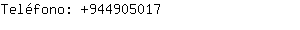 Teléfono: 94490....