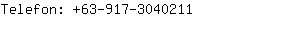 Telefon: 63-917-304....