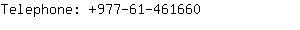 Telephone: 977-61-46....