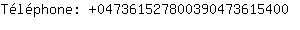 Tlphone: 04736152780039047361....
