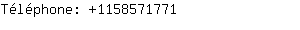 Téléphone: 115857....