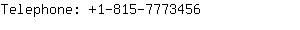 Telephone: 1-815-777....