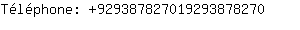 Téléphone: 92938782701929387....