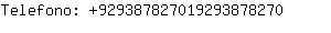 Telefono: 92938782701929387....