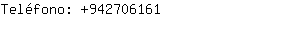 Teléfono: 94270....