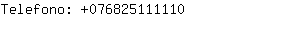 Telefono: 07682511....