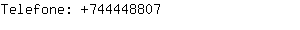Telefone: 74444....