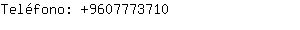 Teléfono: 960777....