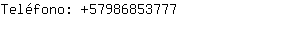 Teléfono: 5798685....