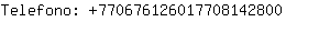 Telefono: 77067612601770814....