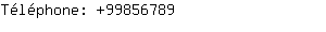 Téléphone: 9985....