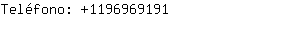 Teléfono: 119696....