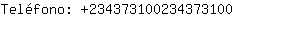Telfono: 23437310023437....