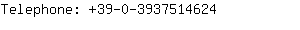 Telephone: 39-0-393751....