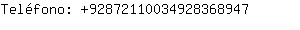 Telfono: 9287211003492836....