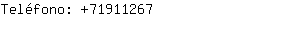 Teléfono: 7191....