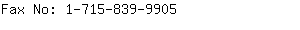 Fax No: 1-715-839-....