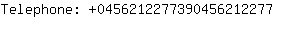 Telephone: 045621227739045621....