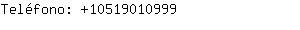 Teléfono: 1051901....