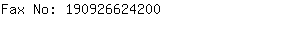 Fax No: 19092662....