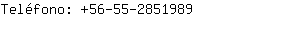 Teléfono: 56-55-285....