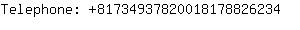 Telephone: 8173493782001817882....