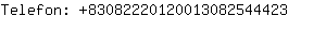 Telefon: 8308222012001308254....