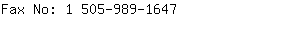 Fax No: 1 505-989-....