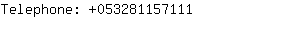 Telephone: 05328115....