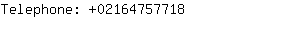 Telephone: 0216475....