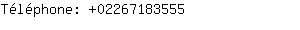 Téléphone: 0226718....
