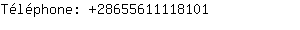 Tlphone: 2865561111....
