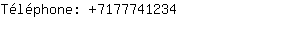 Téléphone: 717774....