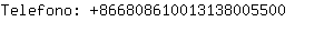 Telefono: 86680861001313800....