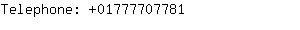 Telephone: 0177770....