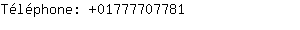 Tlphone: 0177770....