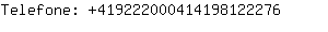 Telefone: 41922200041419812....