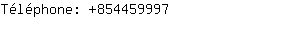 Téléphone: 85445....