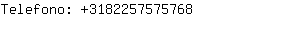 Telefono: 318225757....