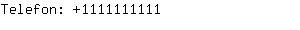 Telefon: 111111....